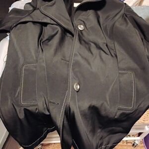 Merona short sleeve trench style women's jacket size large